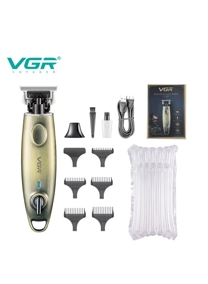 VGR Professional USB Rechargeable V-978 ,LED Display , Lubiricating Oil , Home Functional Reciprocating Shaver, Cleaning brush, Protection cap, USB charging cable, 5pc guide comb , 180 Minutes Operating Time