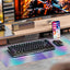 K708 Mechanical Keyboard , Tri-Modes Gaming Keyboard BT/2.4G/USB-C, Macro Programmable Mechanical Gaming Keyboard,LCD Sc