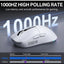 Tri-Mode RGB Wireless Gaming Mouse White Edition, High-Precision Bluetooth,  Wireless & Wired Gaming Mouse for PC, Lapto