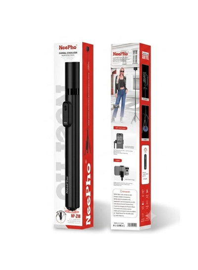 NP-Z18 Selfie Stick Tripod with Bluetooth Remote – Extra Long Extendable Phone Stand, 360° Rotating Smartphone Holder, S