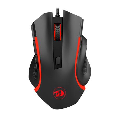Redragon M606 RGB Optical Gaming Mouse, 3200 DPI, 6 Programmable Buttons (Black)