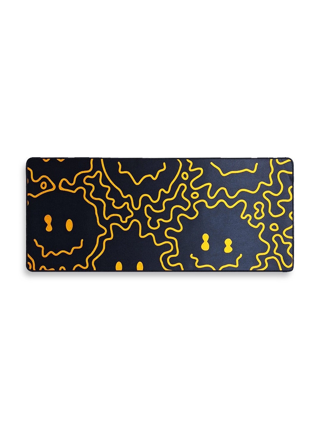 Gaming Mouse Pad, Melt-Smiley , Extended Large Desk Mat, Big Computer Keyboard Desk Pad, Stitched Edges Mousepad, (70CM 