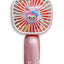 Portable Mini Desktop Fan USB Rechargeable Cute 250MAH Small Electric Fan For School , 0520 Pink