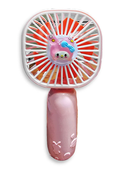 Portable Mini Desktop Fan USB Rechargeable Cute 250MAH Small Electric Fan For School , 0520 Pink