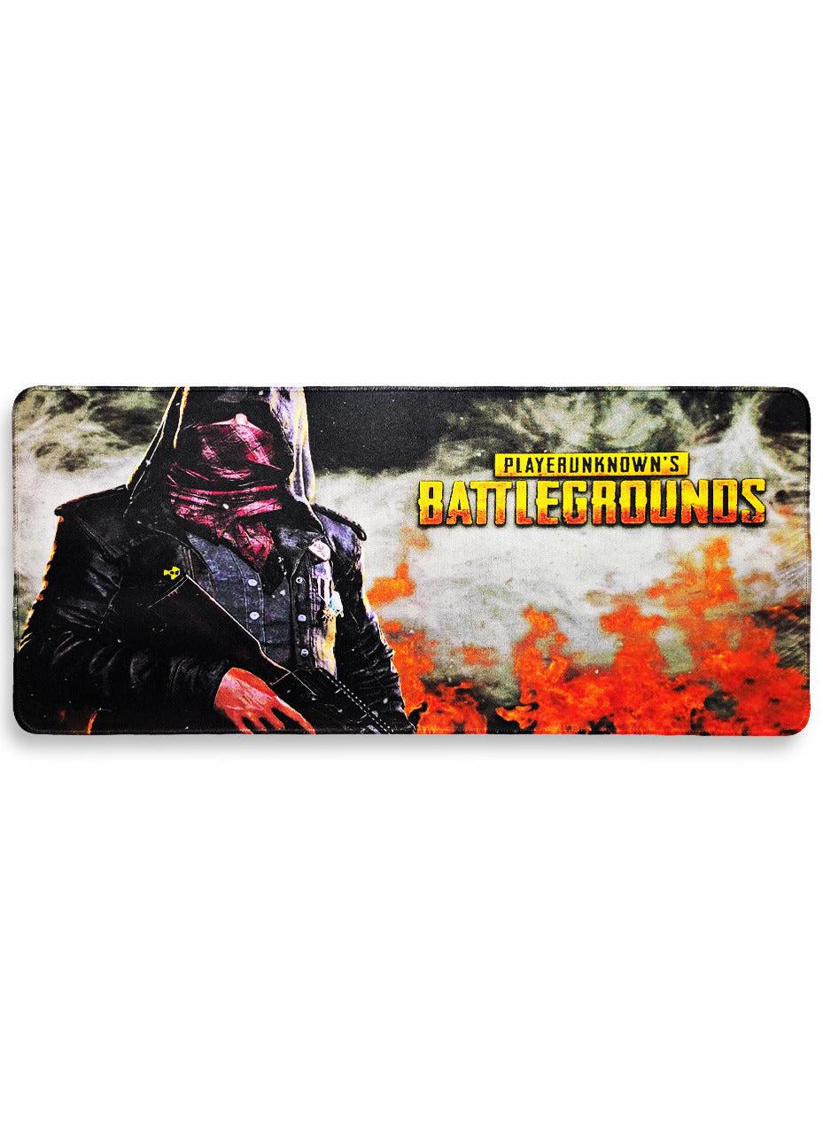 Large Mouse Pad, Pubg Mobile Game Theme (70cm x 30cm x 2mm), HD Print Pattern Desk Mat, Extended Mouse Pad and Keyboard Mouse Pads, Waterproof Fabric Surface Mouse Pads for Office, Anti-Slip Rubber Base