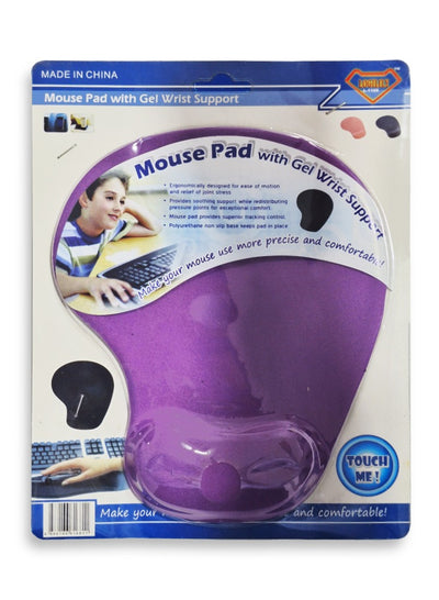 Mouse Pad With Rest Support Hand Pillow - Purple