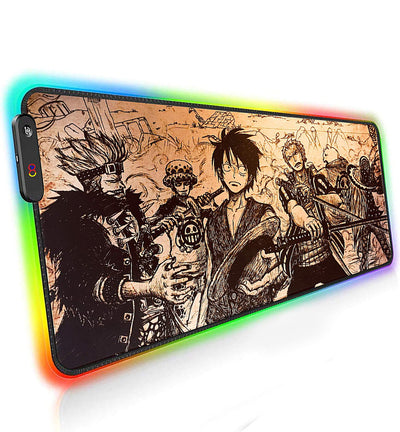 One Piece RGB Gaming Mouse Pad – 80×30 CM