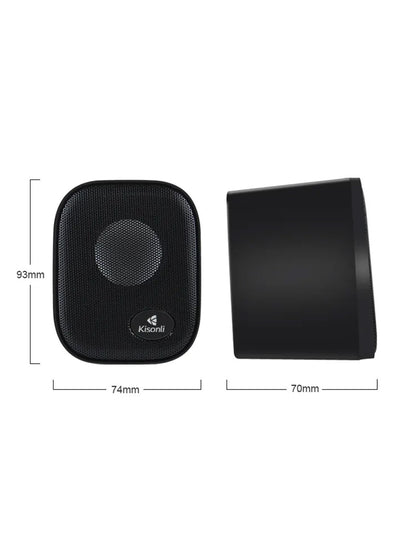 Kisonli Real sound small usb speakers 2inch  KS-10