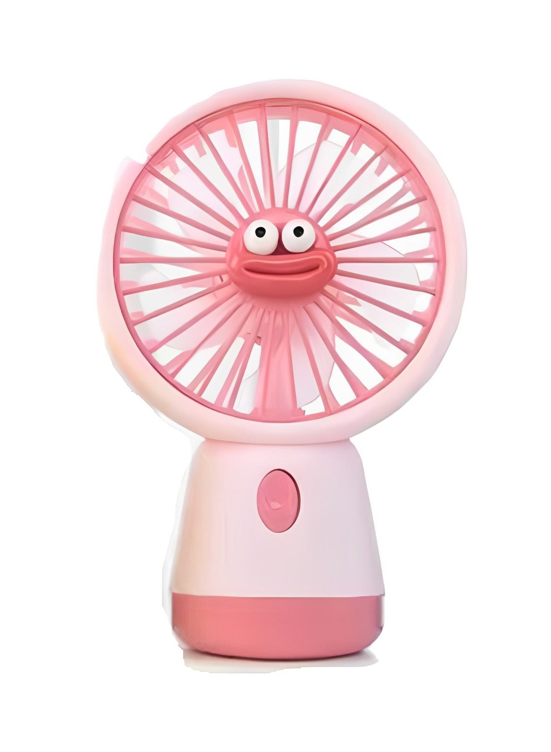 Portable Mini Fan USB Rechargeable Cute 1.5W Small Electric Fan For School ( Pink )