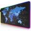 Blue World Map RGB Gaming Mouse Pad – 90X40 CM