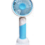 Portable Mini Fan USB Rechargeable Cute 2.5W Small Electric Fan For School ( Blue )