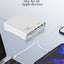 Q605 Multi Ports Desktop Charging Station 120W , 6 Port USB Charger (3 USB-C + 3 USB-A), PD3.0 QC3.0 PPS Fast Charging A