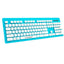 Forev Wired Keyboard FV-MK3 Ultra-Thin Waterproof , White Blue