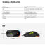 Fantech Mouse VX6 Black Gaming Optical Sensor , Up to 60 IPS / 20G Acceleration