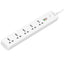 Power Strip with USB Charge Ports, SC5319, Universal Travel Adapter, 2M Extension Cord, Power Socket Plug Adapter