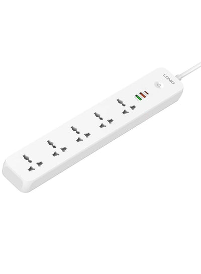 Power Strip with USB Charge Ports, SC5319, Universal Travel Adapter, 2M Extension Cord, Power Socket Plug Adapter