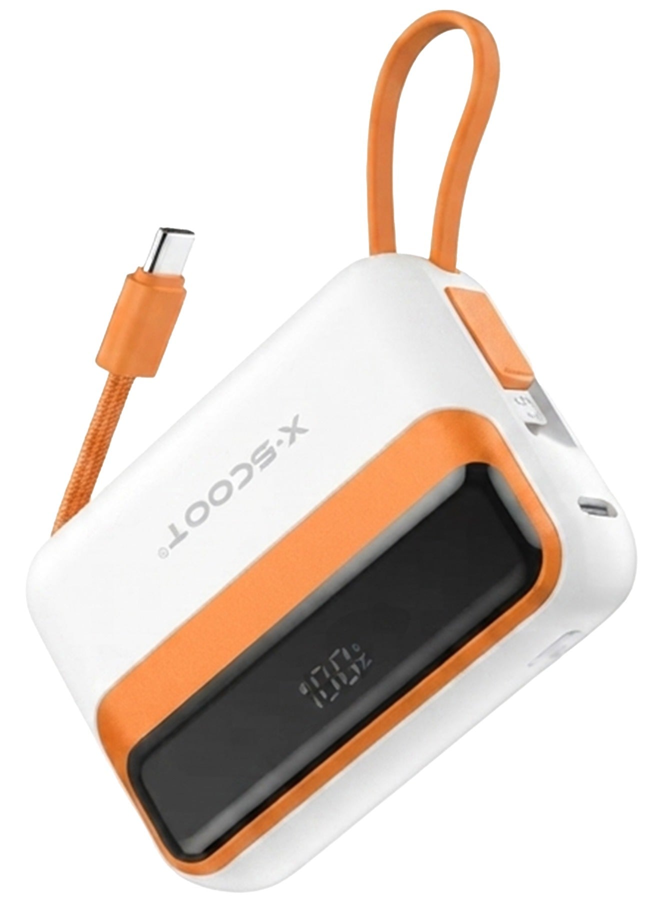 XS-410 Mini Power Bank 22.5W Fast Charging 10000mAh  – Ultra-Compact Portable PD & QC Power Bank with Built-in Type-C & 