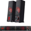سماعات للكمبيوتر Redragon GS550 ORPHEUS بتصميم مزدوج أسود وأحمر