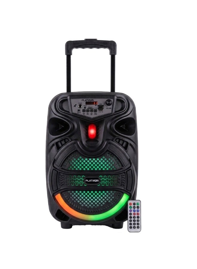 سبيكر كاريوكي Platinum AH-825 مقاس 8 إنش قوة 10W RMS مدخل مايك أسود