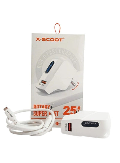 كابل شحن سريع X-SCOOT زاوية جانبية