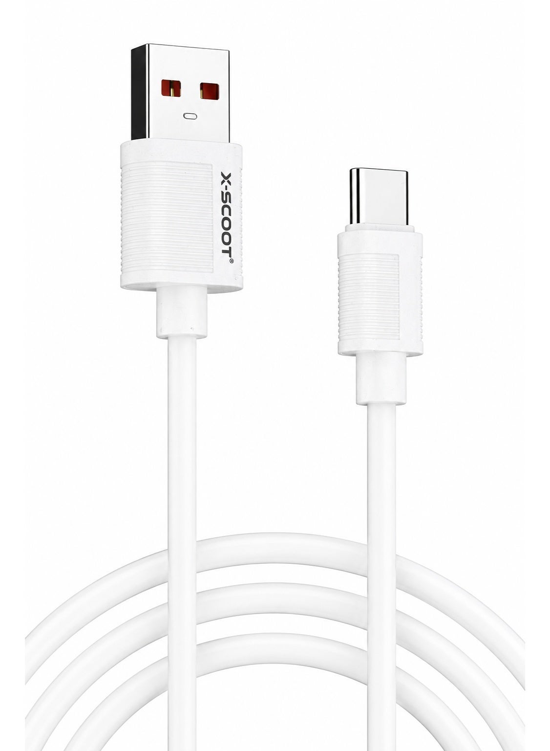 كابل شحن X-SCOOT CL130 Type-C قوة 25W طول 1m أبيض