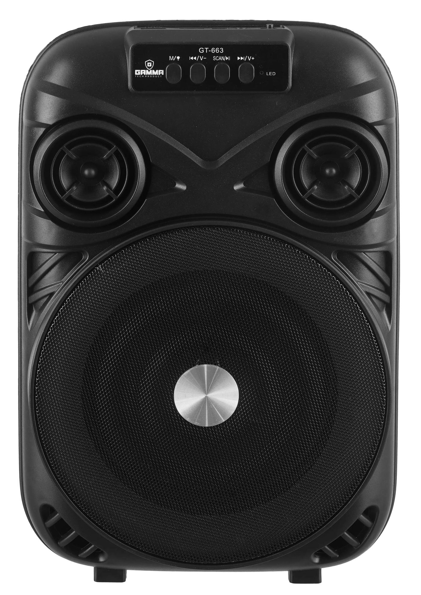 GT-663 Portable Bluetooth Speaker, 6.5-Inch Wireless Party Speaker, 5W Powerful Sound, RGB LED Lights, 800mAh Rechargeab