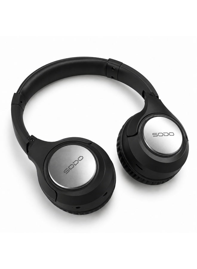 SD-1020 Bluetooth 5.1 Over-Ear Wireless Headphones with Hi-Fi Stereo Sound, Built-In Microphone, TF Card Music Player, T