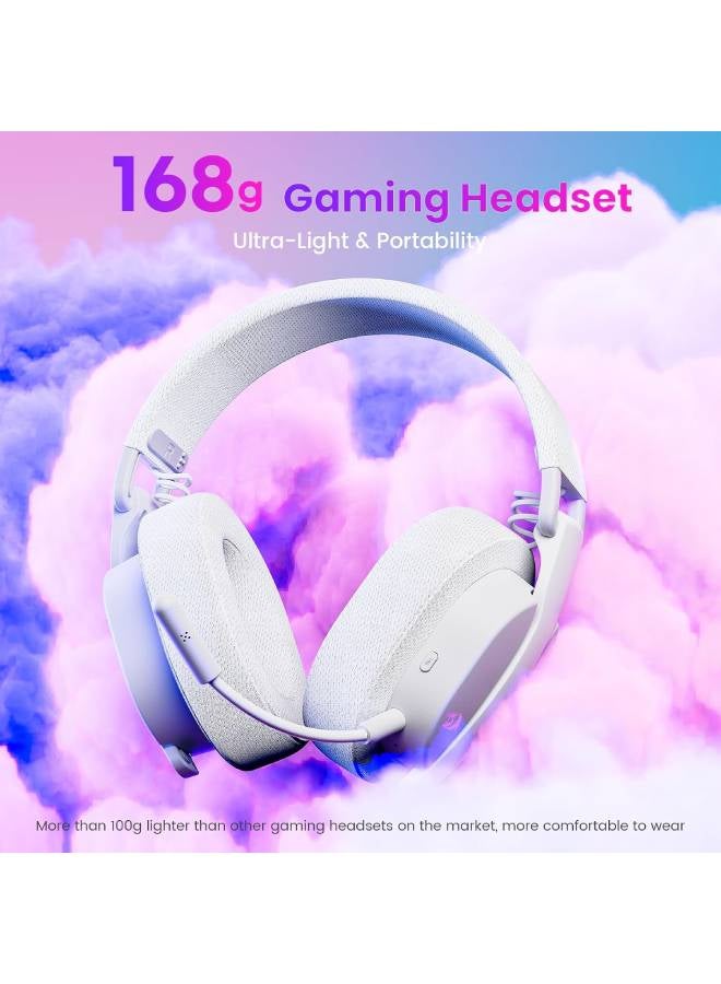 سماعة جيمنج Redragon H888 Wireless بصوت محيطي 7.1 أبيض