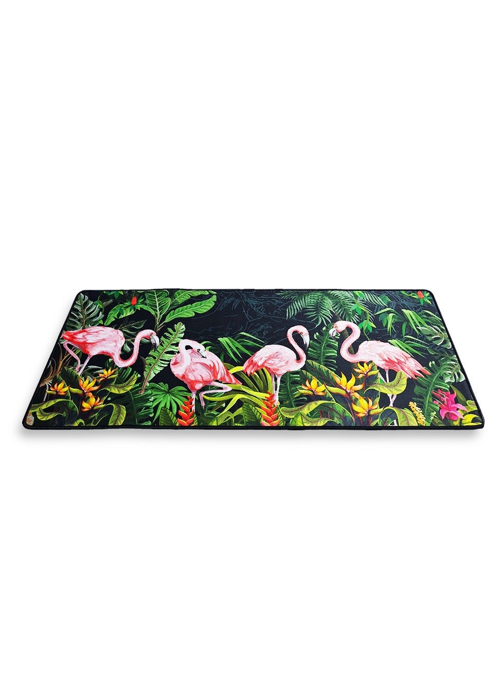 Large Gaming Mouse Pad, Flamingos , Extended Desk Mat, Large Desk Pad for Computer Keyboard, Mouse Pad with Stitched Edg