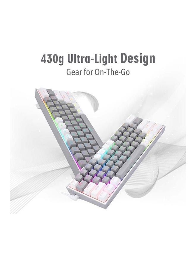 كيبورد جيمنج Redragon K616 ميكانيكال 61 مفتاح متعدد الألوان