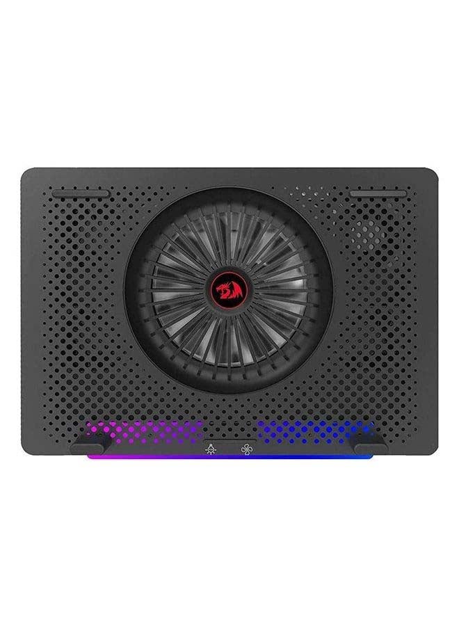 Gcp500 Ivy Laptop Cooler - Support UP To 17 Inch - 2 USB Port - Fan Speed Control - Aluminum Panel Faster Cooler - RGB L