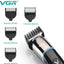 VGR V-291 Professional Rechargeable Turbo Function Cordless Beard/Hair Trimmer Kit With Guide Comb, Usb Charging Cord For Men