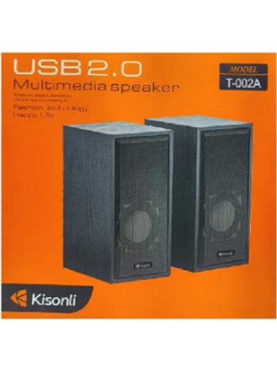 Kisonli Multimedia 2.0 Channel Mini USB Computer and Mobile Speaker T-002A
