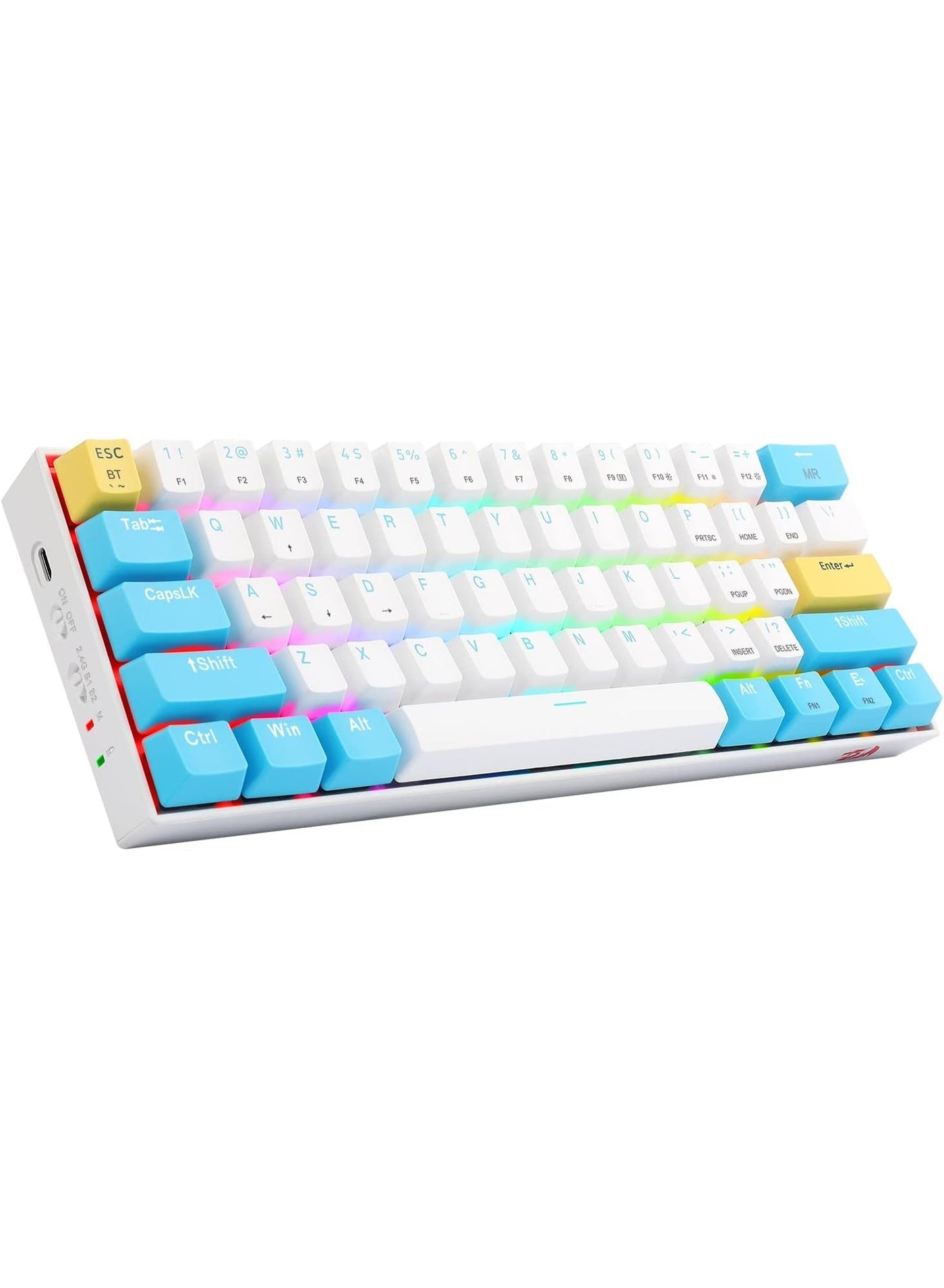 كيبورد ريدراجون K530W-RGB بسويتش أزرق مضاء بـ RGB