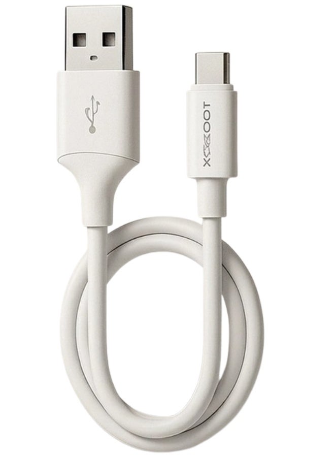 كابل شحن X-SCOOT CL149 Type-C قوة 60W متين أبيض