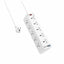 SC10610C Universal Power Strip with 10 AC Outlets & 6 USB Ports (33W PD + QC3.0), 2500W Surge Protection Extension Socke