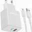30W Fast Wall Charger with USB-C Cable, Smart IQ Auto-ID Output, Heat Resistant Safe Design, Universal USB-C Compatibili