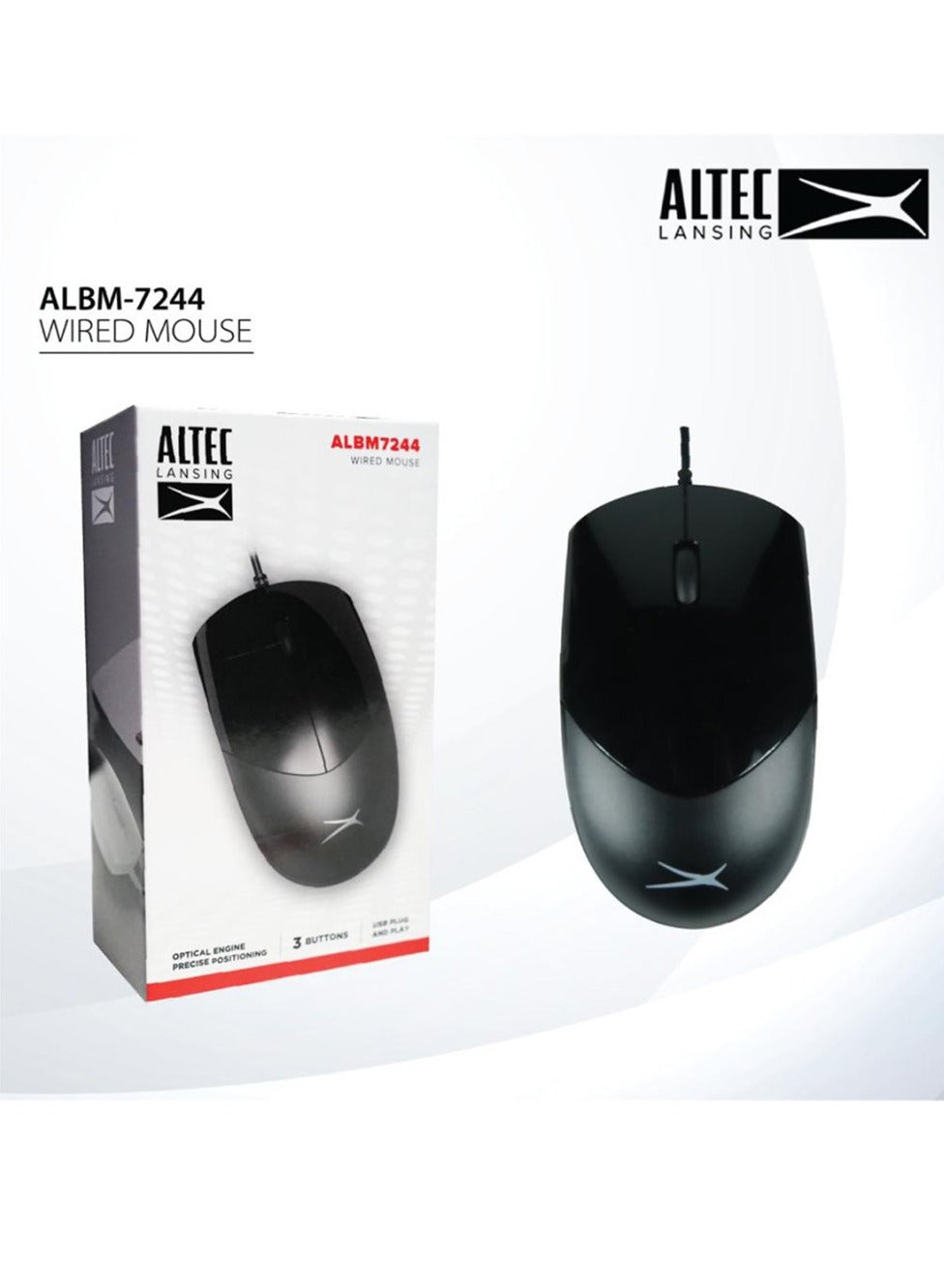 Altec Lansing Wired Mouse for Computer/ Laptop ALBM7244