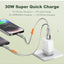 Type-C Fast Charging USB Data Cable 30W With High-Speed Charging And Data Transfer Pure Copper Core Durable Woven Design