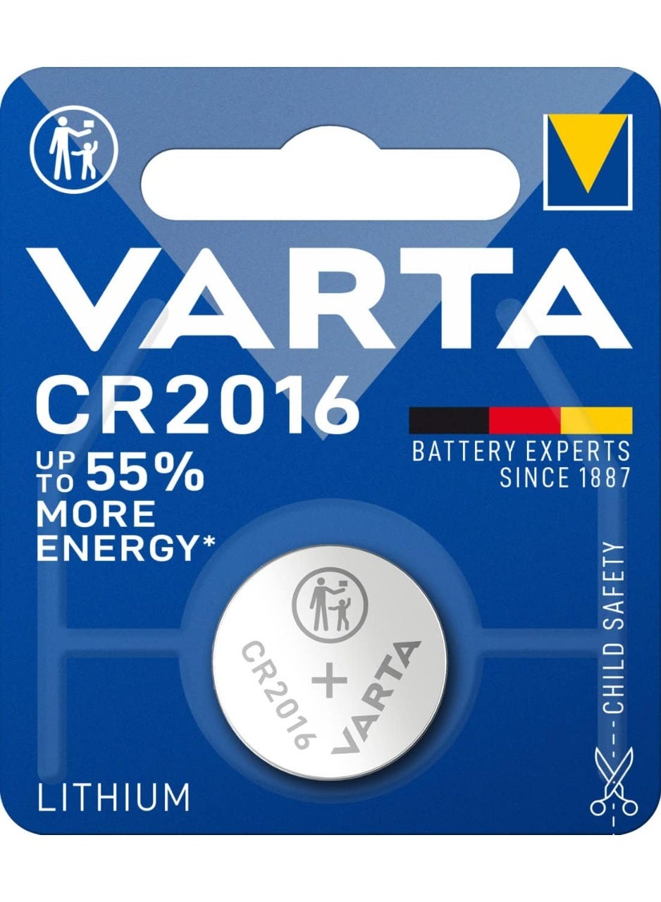 CR2016 Lithium Coin Cell Battery 3V, Button Cell Battery, Long-Lasting Lithium Battery for Watches, Calculators, Car Key