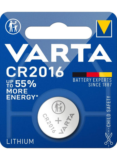 CR2016 Lithium Coin Cell Battery 3V, Button Cell Battery, Long-Lasting Lithium Battery for Watches, Calculators, Car Key