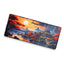 Large Gaming Mouse Pad, Chinese Landscape  Extended Desk Mat, Large Desk Pad for Computer Keyboard, Mouse Pad with Stitc