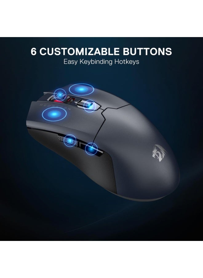ماوس Redragon M995GB-LIT من الأسفل مع المستشعر