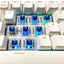 Mechanical Keyboard Blue Switches 3-Pin Linear Switches, Dust-Proof Black Housing DIY Replacement Key Switches for Mecha