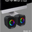 Kisonli Wired RGB Multimedia Speaker for PC and Laptop – 3W / 2.0 Channel X3