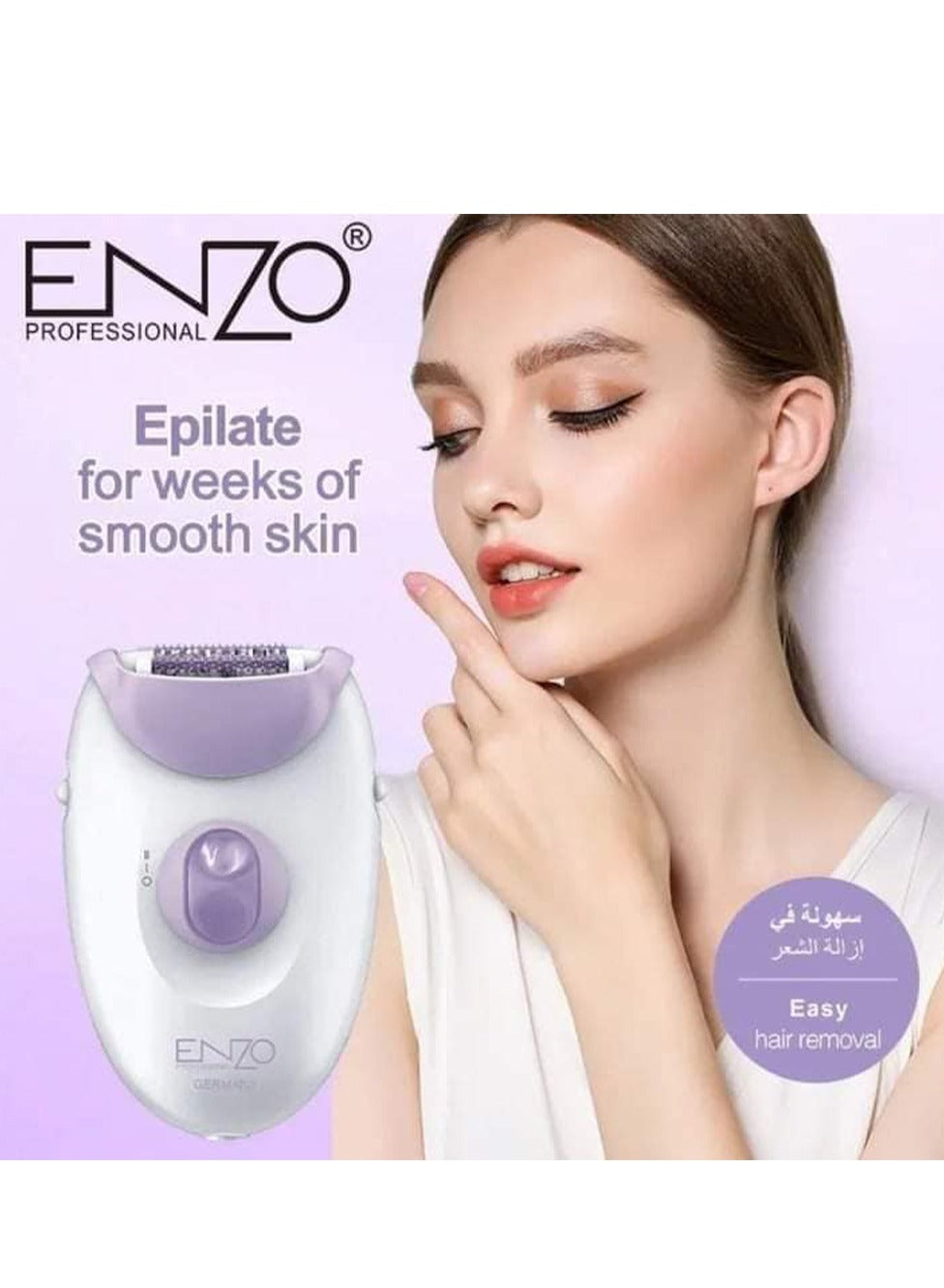 ENZO Painless hair removal in different parts of the body and face and eyebrow trimming is easy to use at home for women. Designed for comfort and ease of use, model EN-3390