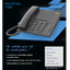 Alcatel Corded Landline Phone T26 (Black) , basic telephone with conventional features and contemporary look