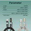 4-in-1 Fast Charging Cable 1.2M with USB-C, Multi Connector Charging and Data Transfer Cable, 5A High-Speed Charging Cor