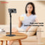 ET-EH350 Magnetic Desktop Phone Holder Stand, Adjustable Height Double-Joint Arm with 360° Rotation, Stable Metal Base f