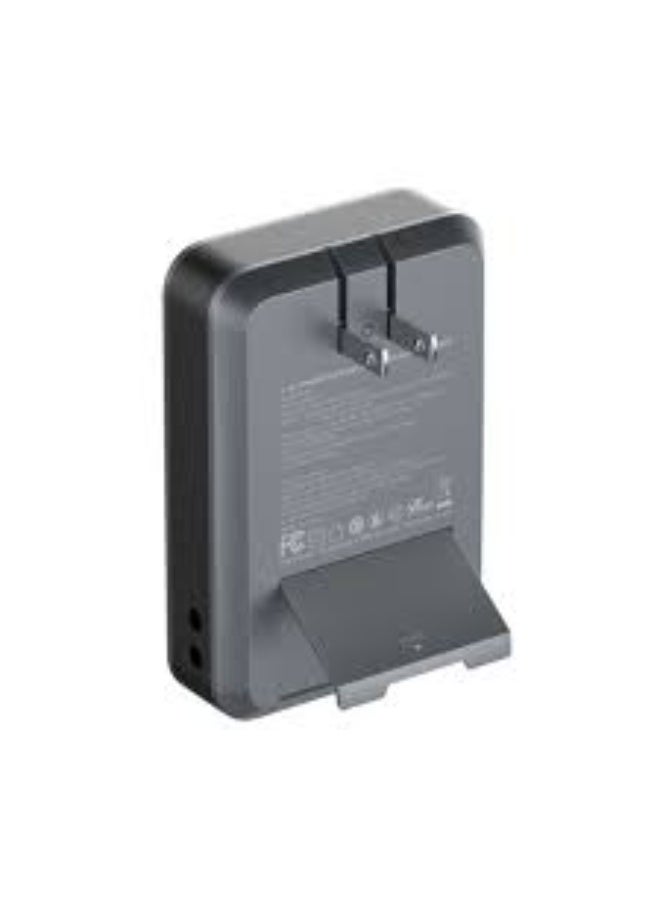 شاحن جداري وبطارية شحن لاسلكية مغناطيسية 4 في 1 مع شحن سريع USB-C PD بقوة 65 واط، وشحن لاسلكي مغناطيسي بقوة 15 واط، وبطا